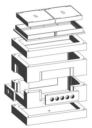 Kabelaufbauschacht Gr. 7